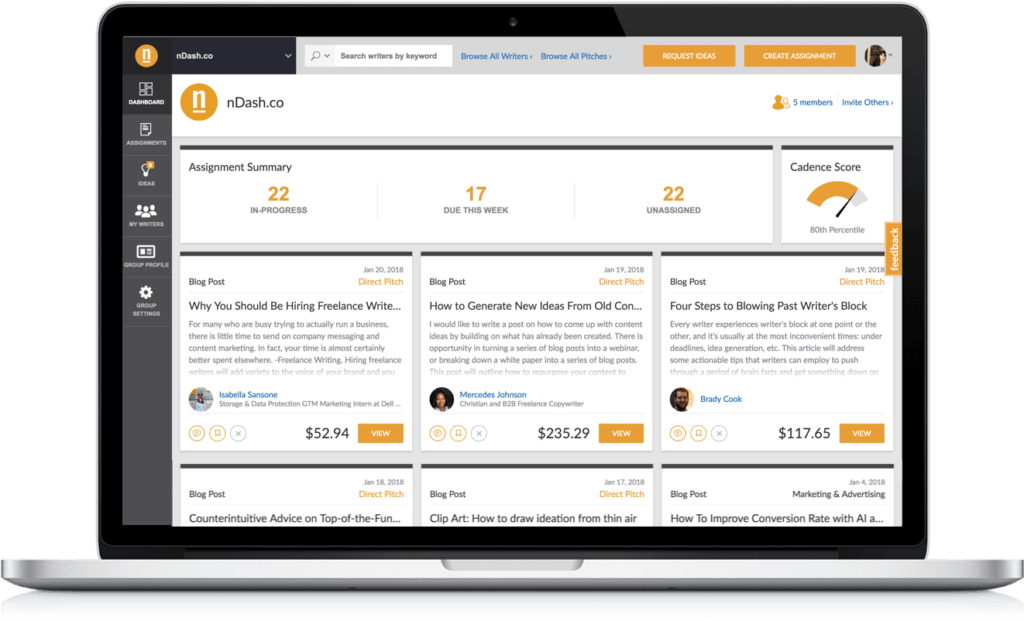 nDash Dashboard