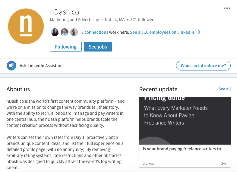 nDash on LinkedIn