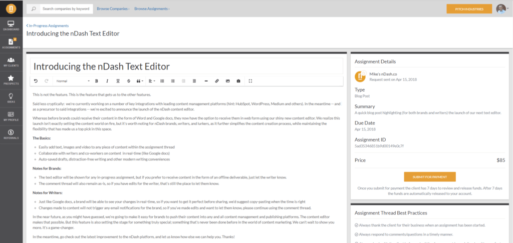 Introducing the nDash Content Editor