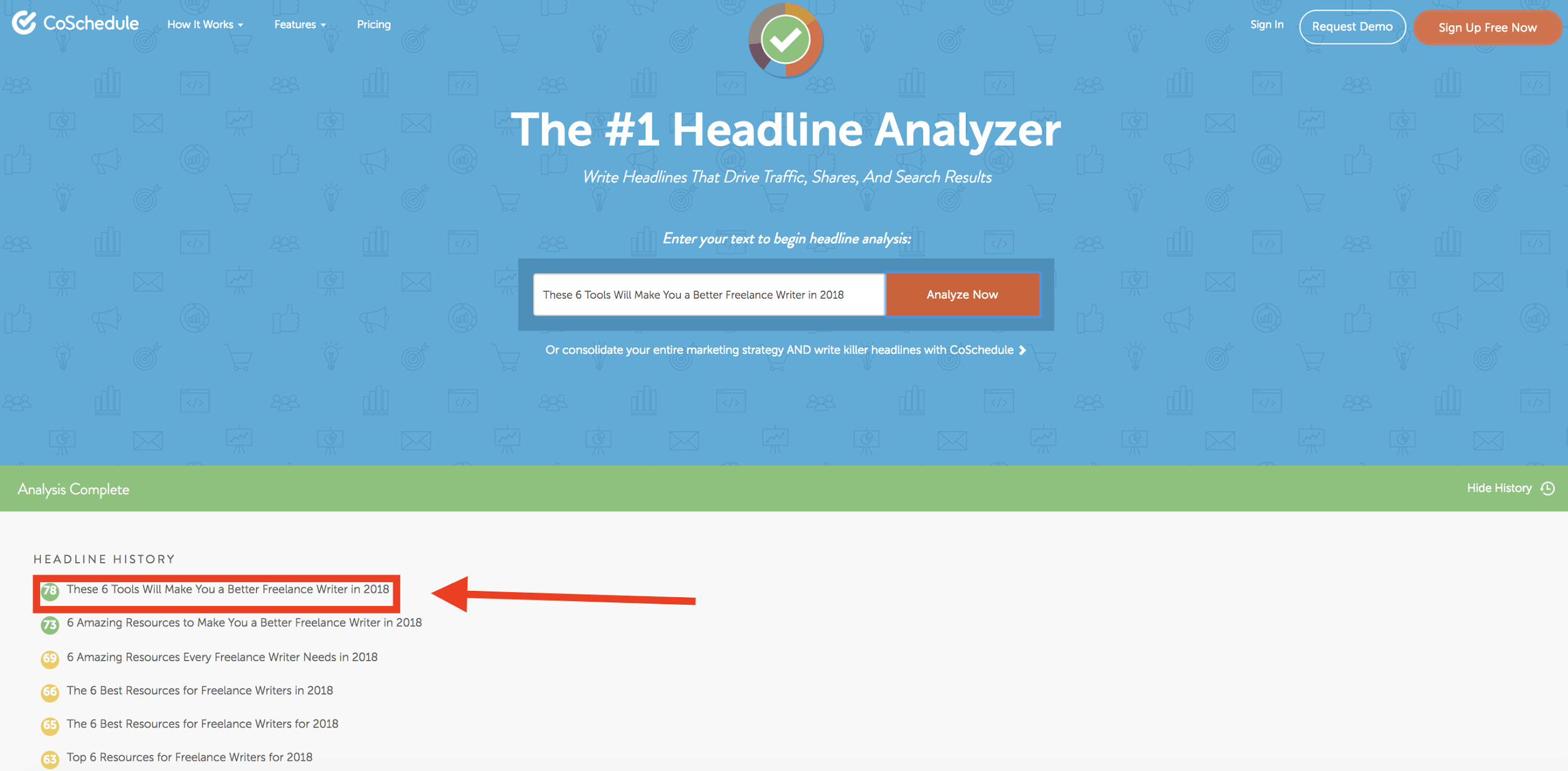 Headline analyzer