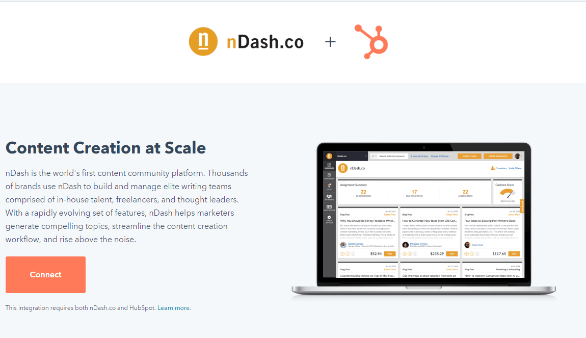 nDash HubSpot Connect Partner