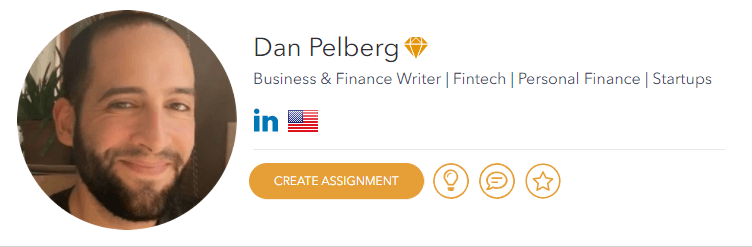 Dan Pelberg: Financial Services Writer