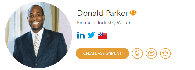 Donald Parker: Financial Services Writer