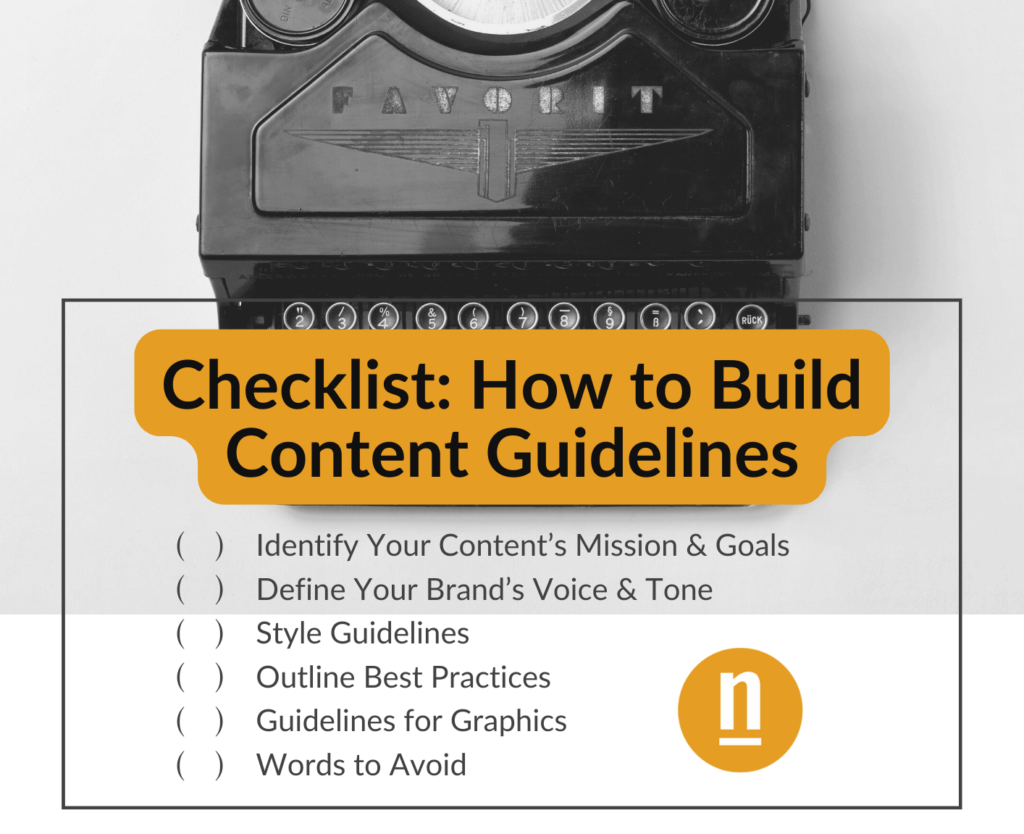 Checklist: How to Build Content Guidelines