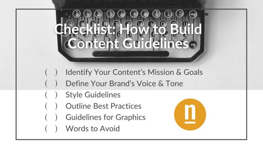 Checklist: How to Build Content Guidelines