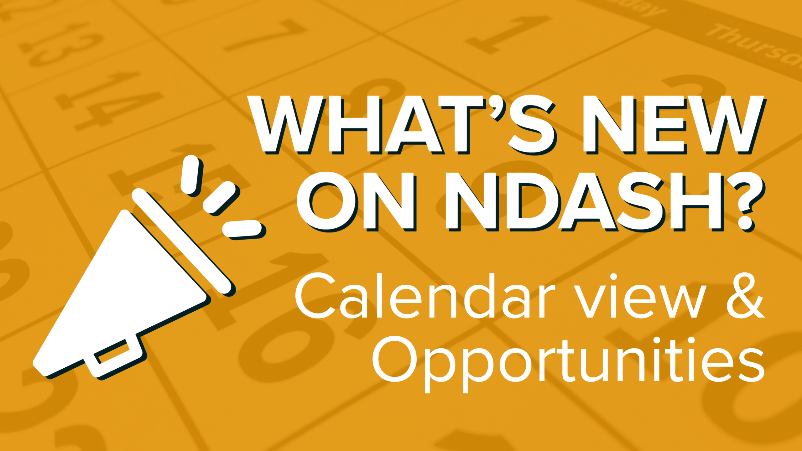 What’s New on nDash? Writer Calendar & Opportunities