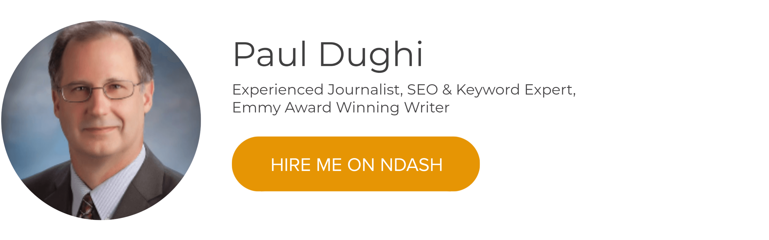 Paul Dughi: Emmy Award Winning Freelance Writer