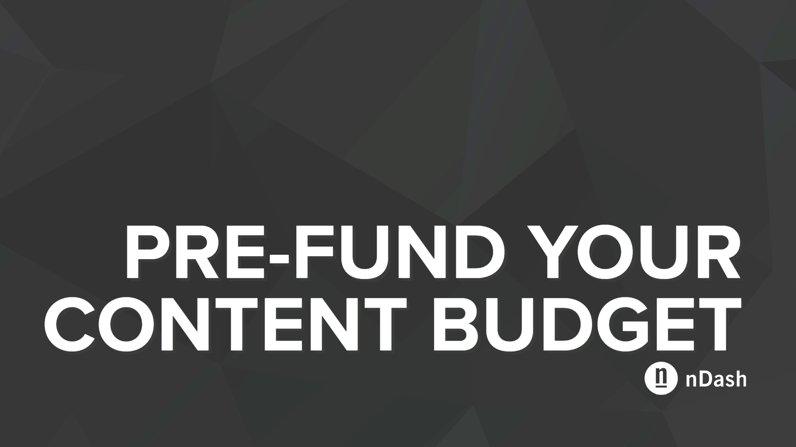 Leftover Marketing Budgets? Fund Your Account!