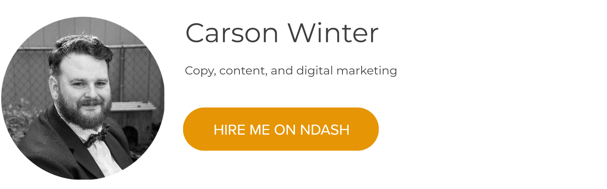 Carson Winter: Copy, Content & Digital Marketing