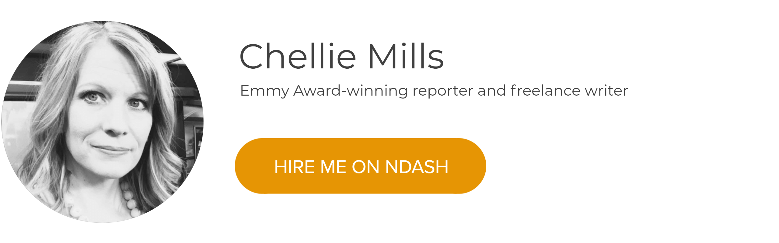 Wednesday Writer Roundup -- Meet Chellie Mills: Emmy-Award Winning Reporter & Freelance Writer