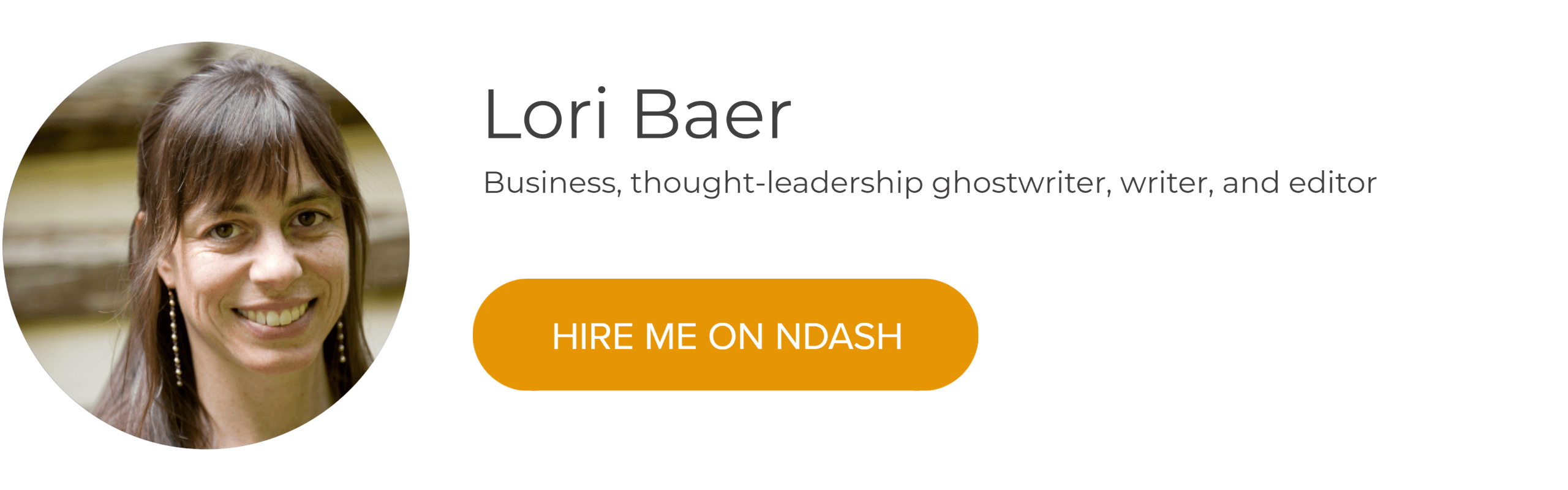 Lori Baer: Thought Leadership Ghostwriter & Freelance Writer