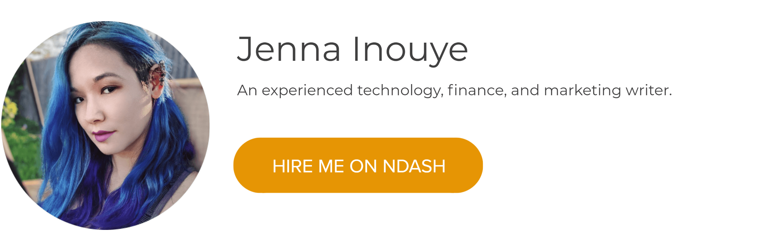 Jenna Inouye: Technology, Finance, Marketing, and Engineering Writer