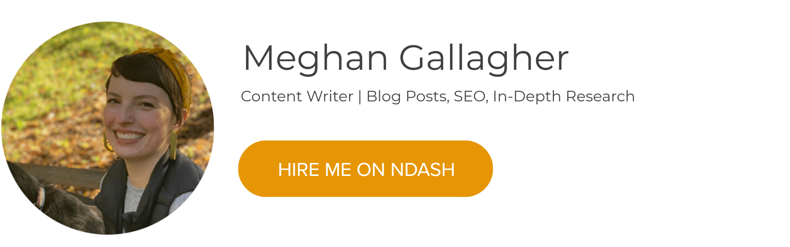 Meghan Gallagher: Content Writer