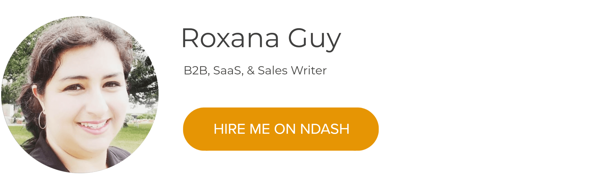 Roxana Guy: B2B, SaaS & Sales Writer