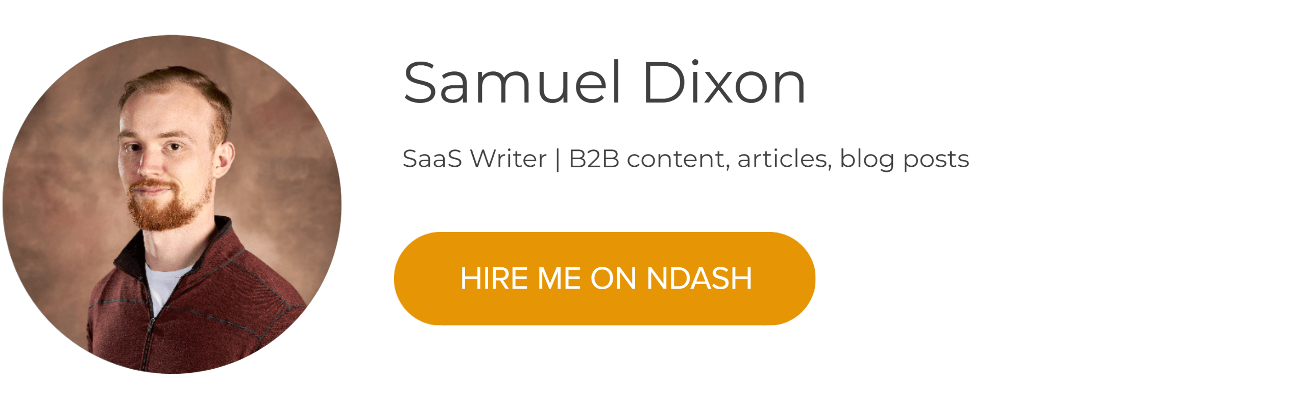 Wednesday Writer Roundup: Meet Samuel Dixon