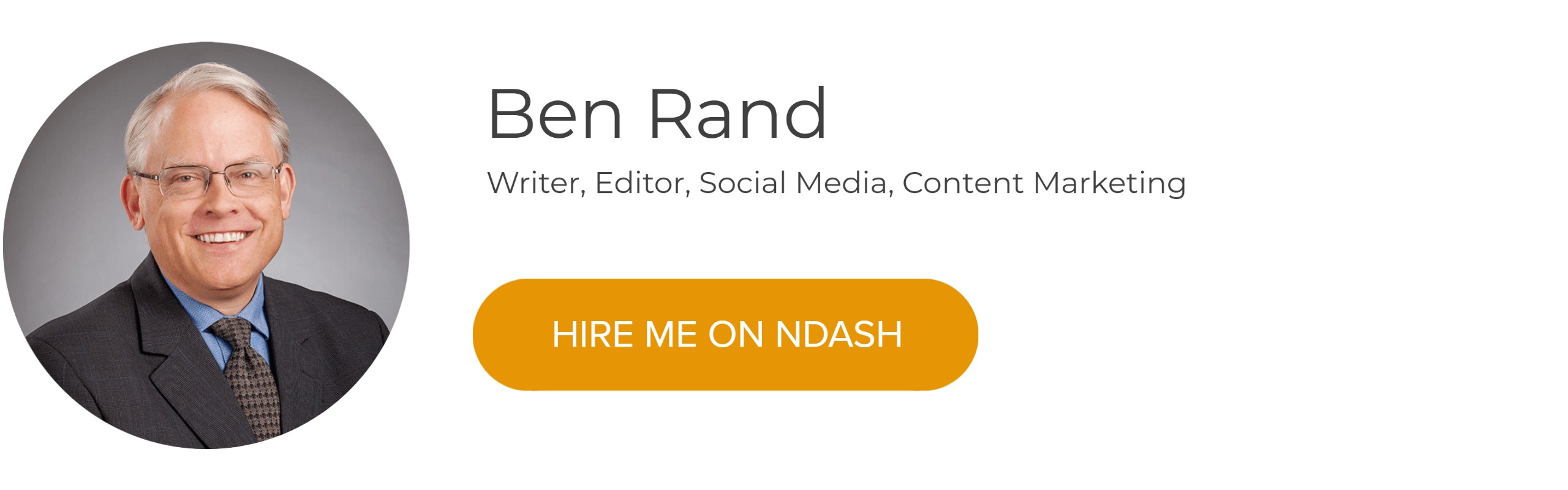 Ben Rand: Writer, Editor, Social Media, Content Marketing