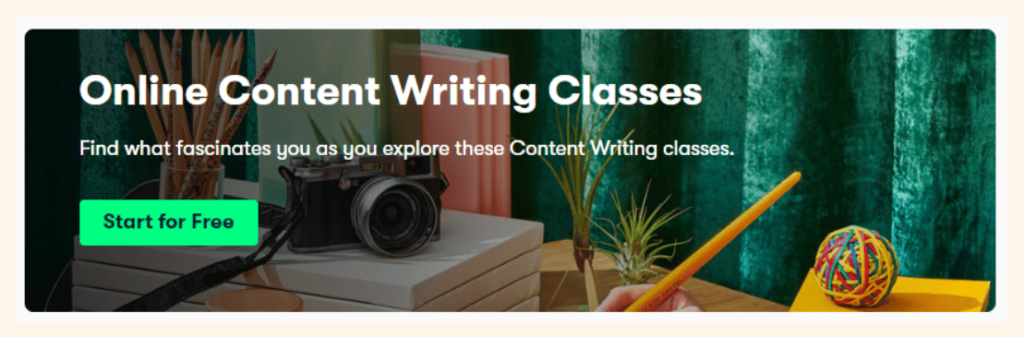 Skill Share Online Content Writing Classes