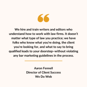 Aaron Fennell marketing quote 1