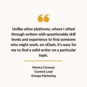 Writer profile quote - Monica Caraway