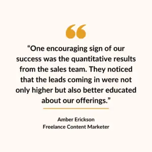Amber Erickson marketer quote 2