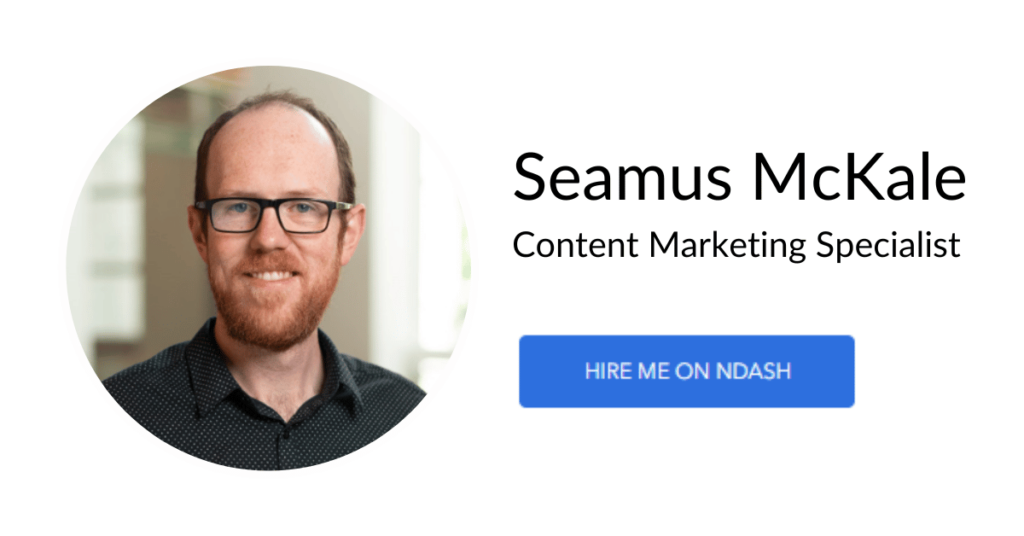 Seamus McKale Content Marketing Specialist