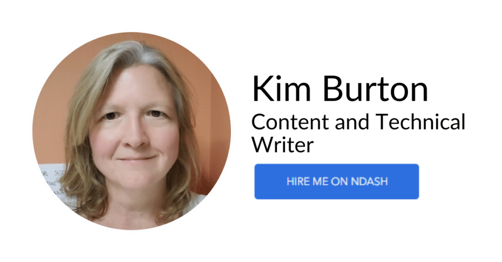 Kim Burton Content and Technical Writer