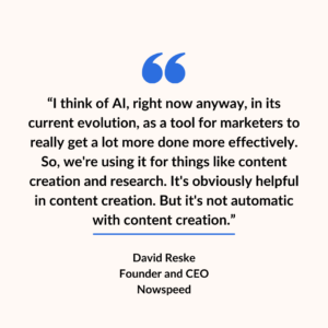 David Reske AI quote