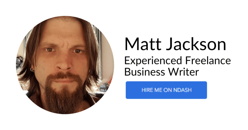 Matt Jackson Writer Card