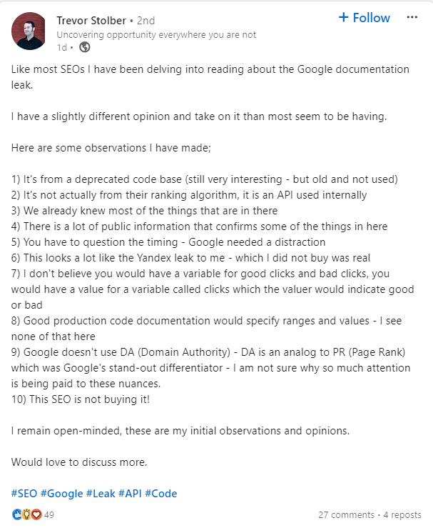 Trevor Stolber on LinkedIn