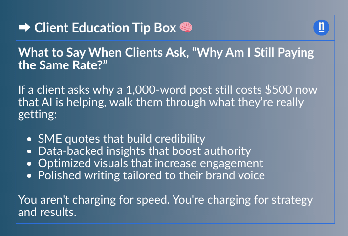 What to Say When Clients Ask, “Why Am I Still Paying the Same Rate”