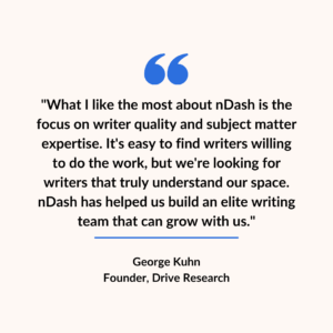 Writer Quality George Kuhn quote